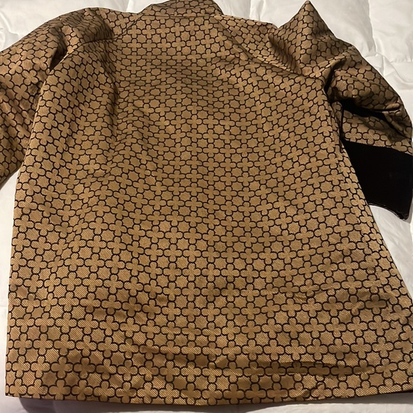 Soft Surroundings Brown Kimono Jacket Open Front - Velvet Lapel and Cuffs - Picture 7 of 7